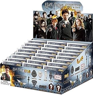 Harry Potter 3D Figural Keychain Harry Potter Series 1 Mini Figure Keyring Mystery Pack Box (Monogram)