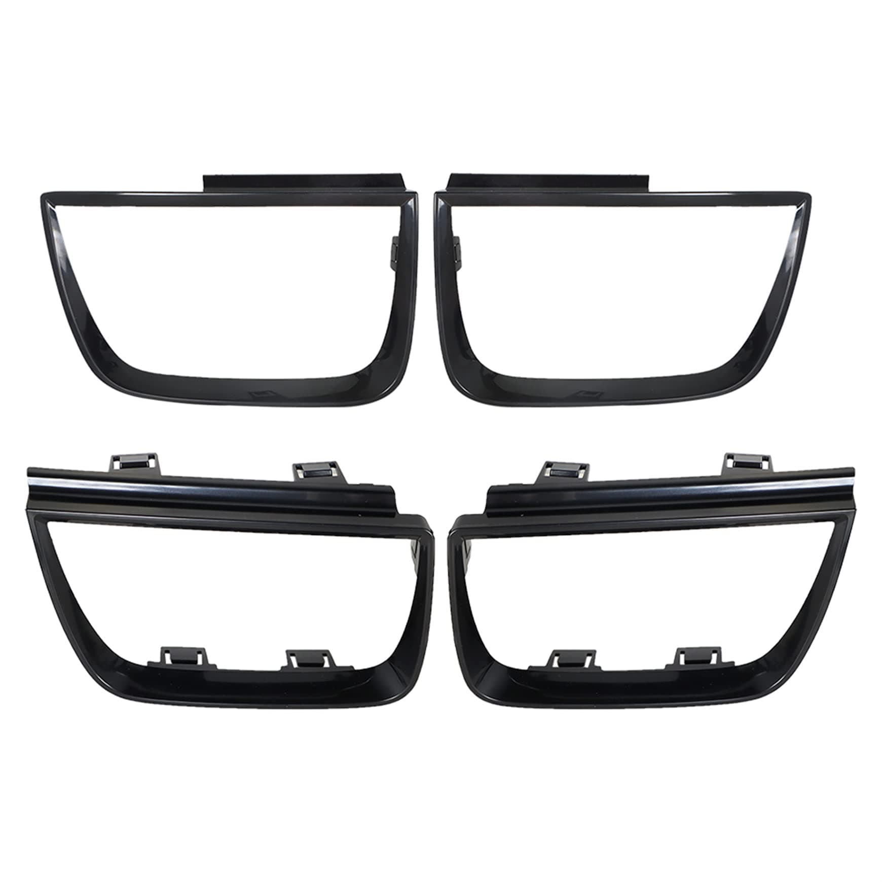 Silscvtt Pack of 4 Tail Light Bezel Covers Black Replacement for 2010-2013 Chevy Camaro LT LS SS Driver and Passenger Side GM2803101 GM2804106