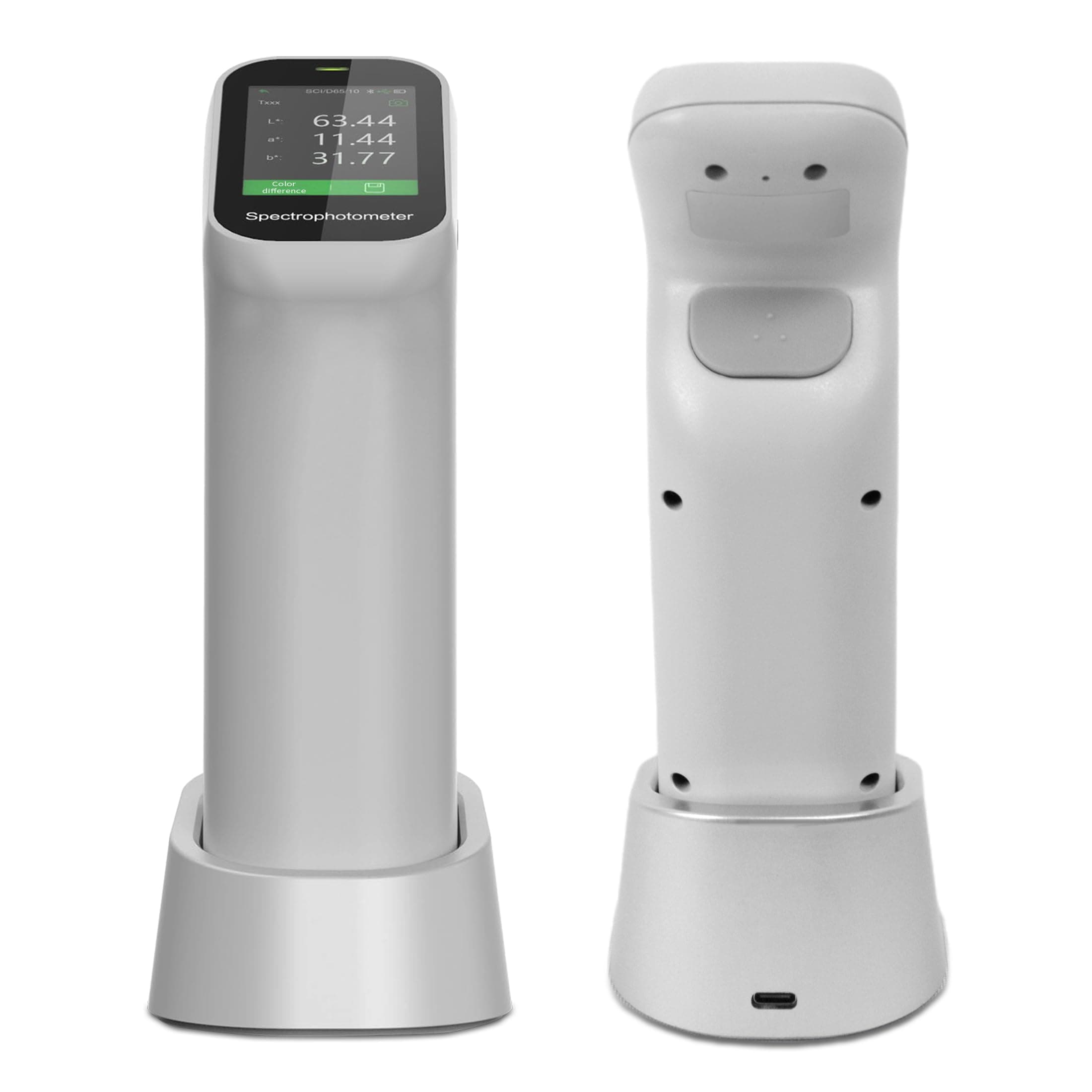 Lab Colorimeter Handheld Color Analyzer Digital Precise Colorimeter with 0.01 Accuracy Portable Color Testing Equipment for Printing, Paint, Textile, Coating Industries (Model AMT599)