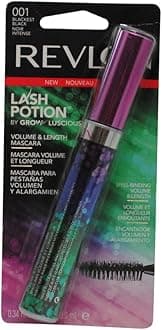 Lash Potion By Grow Luscious Waterproof Volume and Length Mascara, Blackest Black, 0.34 Ounce