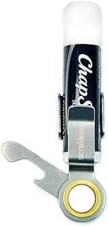 Chapstick Holder Keychain and Carabiner Attachment Compact Pocket Multi-tool with Bottle Opener Stainless Steel Construction