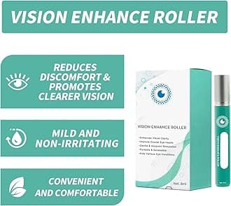 Vision Enhance Roller,Ophthalmic Vision Enhance Roller,OphthlaMed Vision Enhance Roller Eye Massage Roller, Enhances Visual Clarity, Relieve Eye Strain, Relief Dry Dryness (5PC)