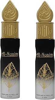 Al-Nuaim Attar Roll On for Men & Women - 6ml (Pack of 2-6ml Each, Patchouli)