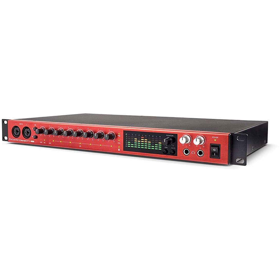 Focusrite Clarett 8Pre USB 18-In/20-Out Audio Interface, Red (AMS-CLARETT-8PRE-USB)