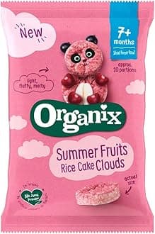 Organix Summer Fruits Rice Cake Clouds, 40g