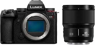 LUMIX S5II Mirrorless Camera (DC-S5M2BODY) with LUMIX S Series 85mm F1.8 L Mount Interchangeable Lens (S-S85)