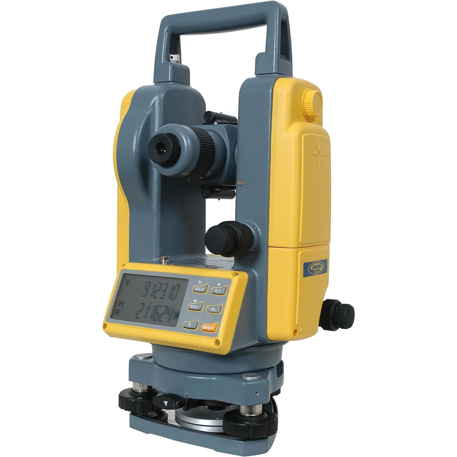 DET-2 Digital Theodolite 2-Arc Second Accuracy with Dual LCD, Tilt Compensation, IP54 Dust/Water Resistance & Rechargeable/NiMH + Alkaline Power Options