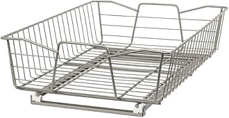 14 in. Pull Out Cabinet Organizer, Heavy Duty, Slide Out Pantry Shelves Drawers for Kitchen, Bathroom, Nickel