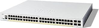 Cisco Catalyst 1300-48FP-4X Managed Switch, 48 Port GE, Full PoE, 4x10GE SFP+, Limited Lifetime Protection (C1300-48FP-4X)