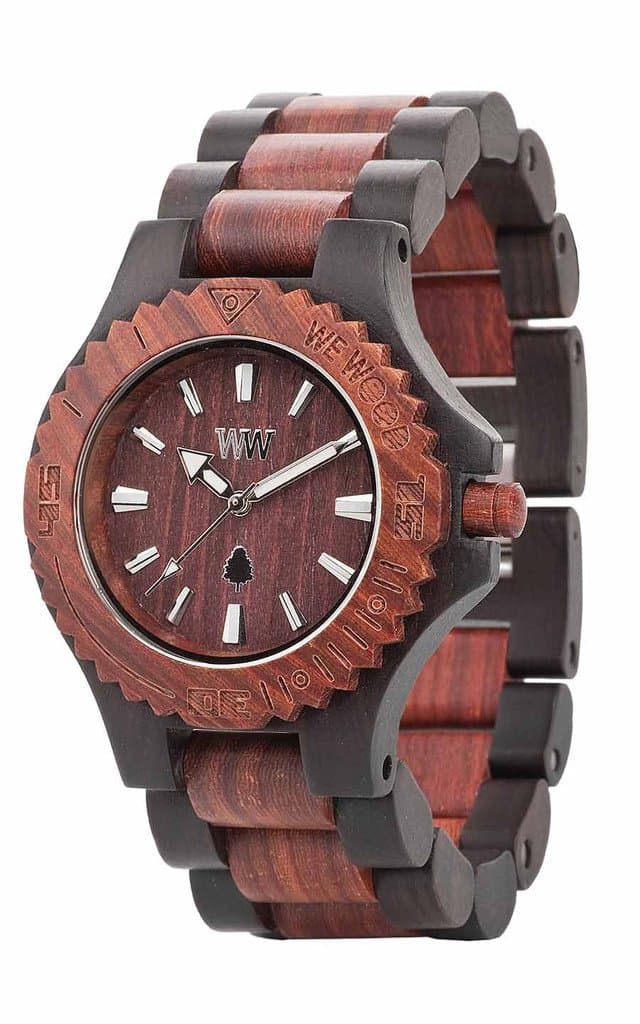 Wewood Date Black-brown Watch