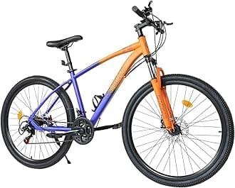 Outroad Mountain Bike 21-Speed,26 inch High-Carbon Steel/Aviation Grade Aluminum Frame and Upgrade Dual Disc Brake MTB for Men Women Adult