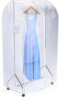 HANGERWORLD 3ft Clothes Garment Rack Cover with Zipper, Showerproof, Breathable, Dust Protector for Garment Rack COVER ONLY (36"x24"x65")