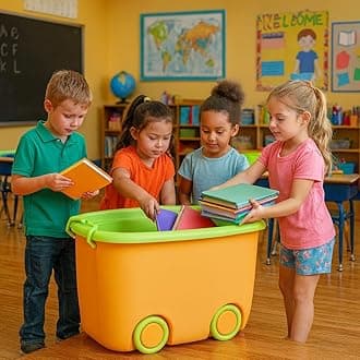 PARASNATH Rolling Polypropylene Rectangular Storage Container Box (Yellowgreen Colour)- 45 Litre Super Large With Wheels Size (59X39X30 Cm) Launch offer Actual Price 1999.