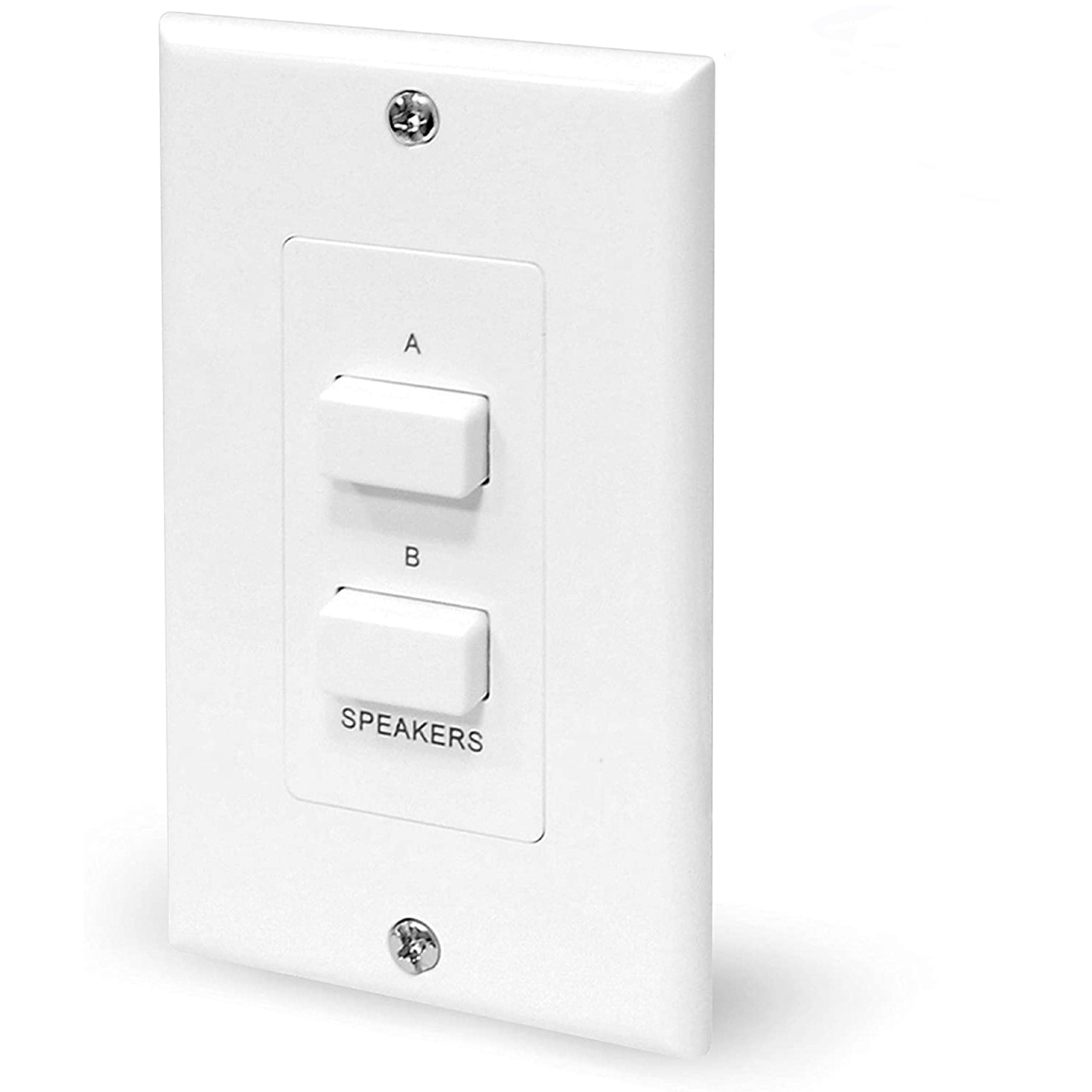 Pyle In-Wall Speaker Selector Switch, Wall Plate Speaker Control
