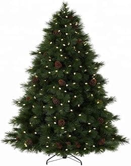 Giant Outdoor Christmas Tree Lighting - 20Ft, 30Ft, 40Ft, 50Ft Decorated Tree with Balls
