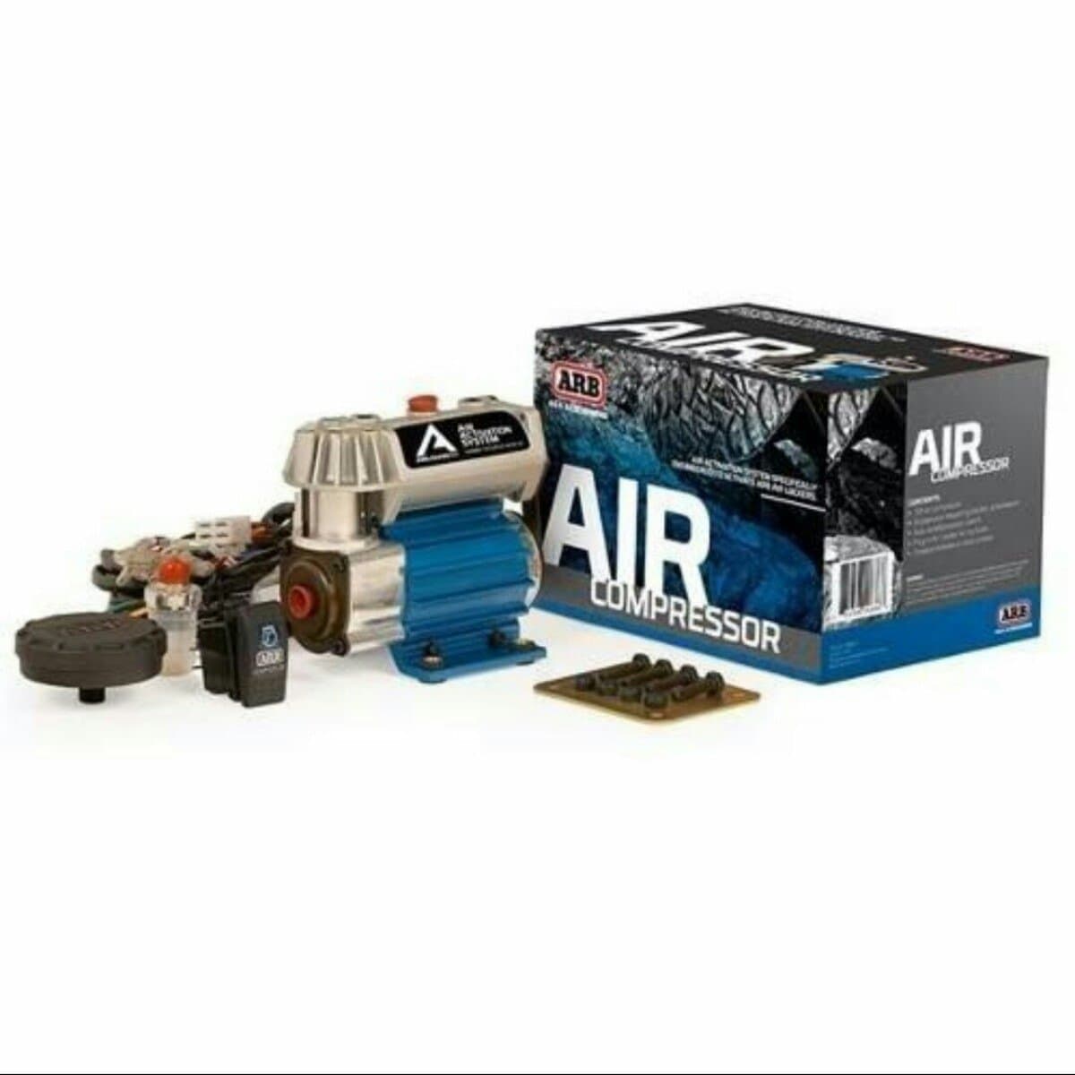 ARB CKSA12 Air Compressor Compact On-Board 12 Volts DC, Designed Exclusively for ARB Air Lockers Locking Differentials