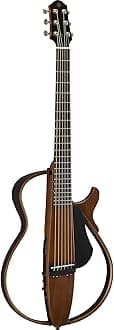 YAMAHA SLG200S NT Steel String Silent Mahogany Wood Guitar With Hard Gig Bag, Natural