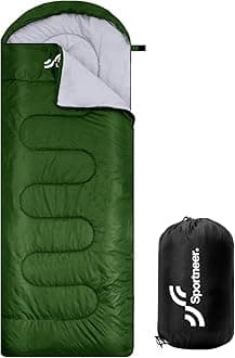 Sleeping Bag Camping Sleeping Bags: Sportneer Warm Sleeping Bags for Single Adults 3-4 Seasons, Waterproof, Lightweight, Large, Ultralight, for Adults