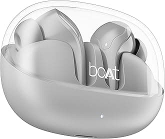 Boat Airdopes 311 Pro, 50H Battery, Fast Charge,ENx Tech, Transparent LID, Low Latency,Stream Ad Free Music via App Support, Bluetooth Earbuds, TWS Ear Buds Wireless Earphones with mic (Space Grey)