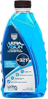 ULTRA 1PLUS Windshield Washer Fluid - Advanced Formula for Car Windshield Wiper Fluid Crystal-Clear Vision in Weather Conditions +32F - All Weather - Bug Remover - 1 US Quart
