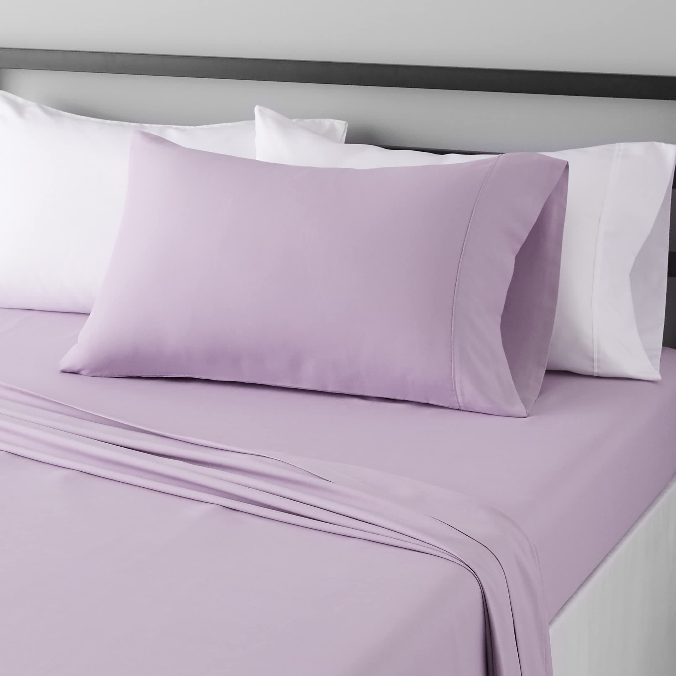 Amazon Basic Microfiber Frost Lavender Bedding Set Twin
