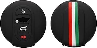 kwmobile Silicone Key Fob Cover Compatible with Mini 3 Button Car Key Smart Key