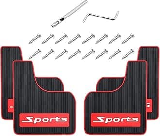 4PCS Car Mud Flaps Universal Rubber Mudguard Soft No Collision Front and Rear Fender Splash Guards Mud Flaps for Cars