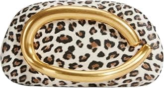 Women PU Leather Metal Handle Handbag Trendy Commuting Compact Stone Purse Hand-held Causal Shoulder Clutch Bag