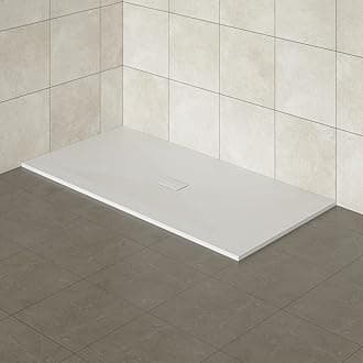 Aquariss 1800x1000mm SMC Anti Slip Shower Base Tray Rectangular for Shower Enclosure White