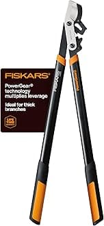 Fiskars 394801-1003 Powergear2 Bypass Lopper, 32 Inch, Black/Orange
