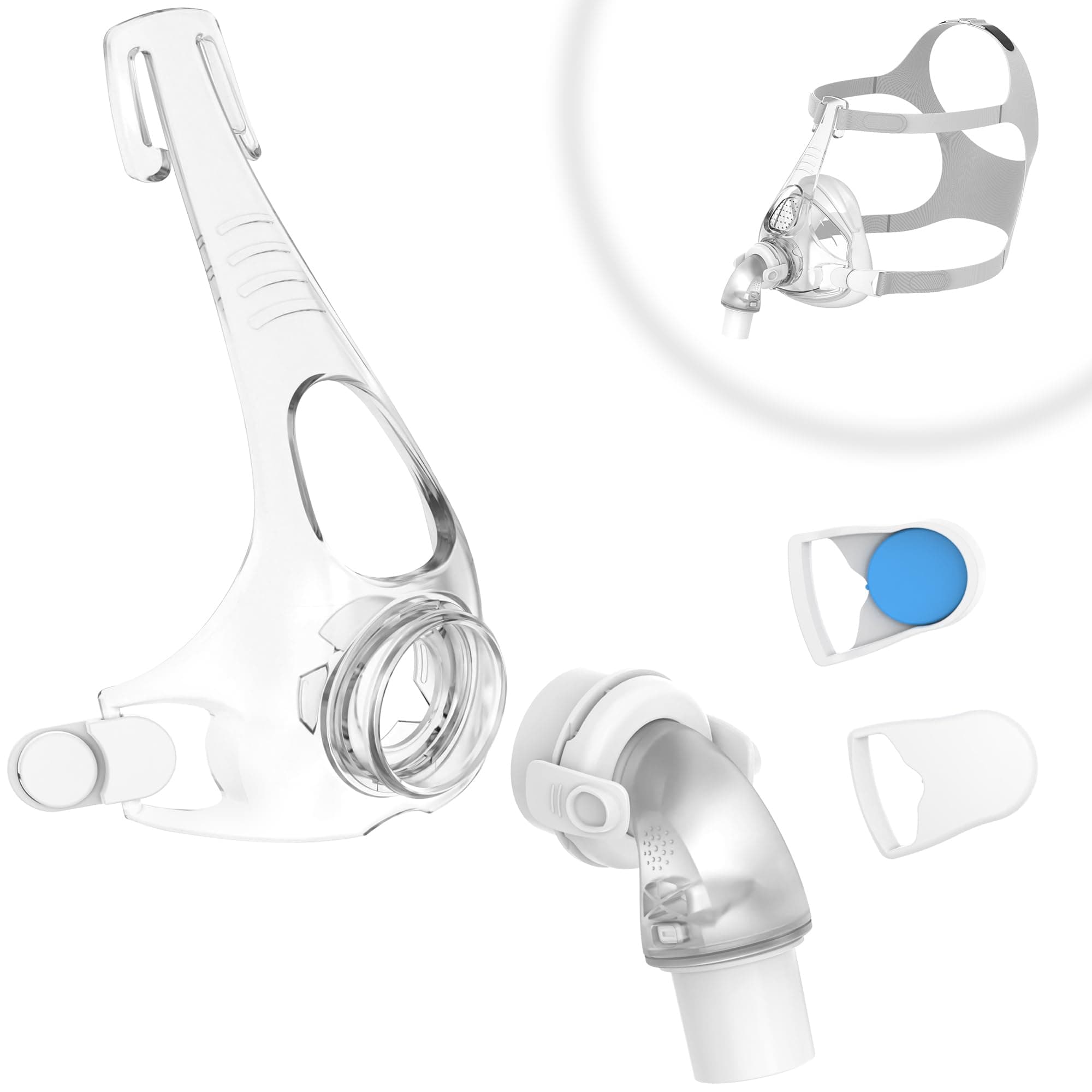 Replacement Frame Assembly Compatible with Fisher&Paykel Simplus| Including Frame&Elbow&Clips for F&P Simplus, Improved Design and Upgraded Material, NOT for Vitera,Great Value Supplied by Medihealer