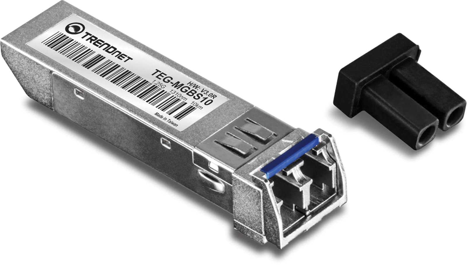 TRENDnet SFP to RJ45 Mini-GBIC Single-Mode LC Module, TEG-MGBS10, for Single Mode Fiber, Distances up to 10km (6.2 Miles), Gigabit SFP Module, IEEE 802.3z Gigabit Ethernet, Lifetime Protection