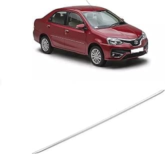 Empica Chrome Trunk Garnish for Car | Dicky Trim Rear Boot Patti Upper Compatible With Toyota Etios