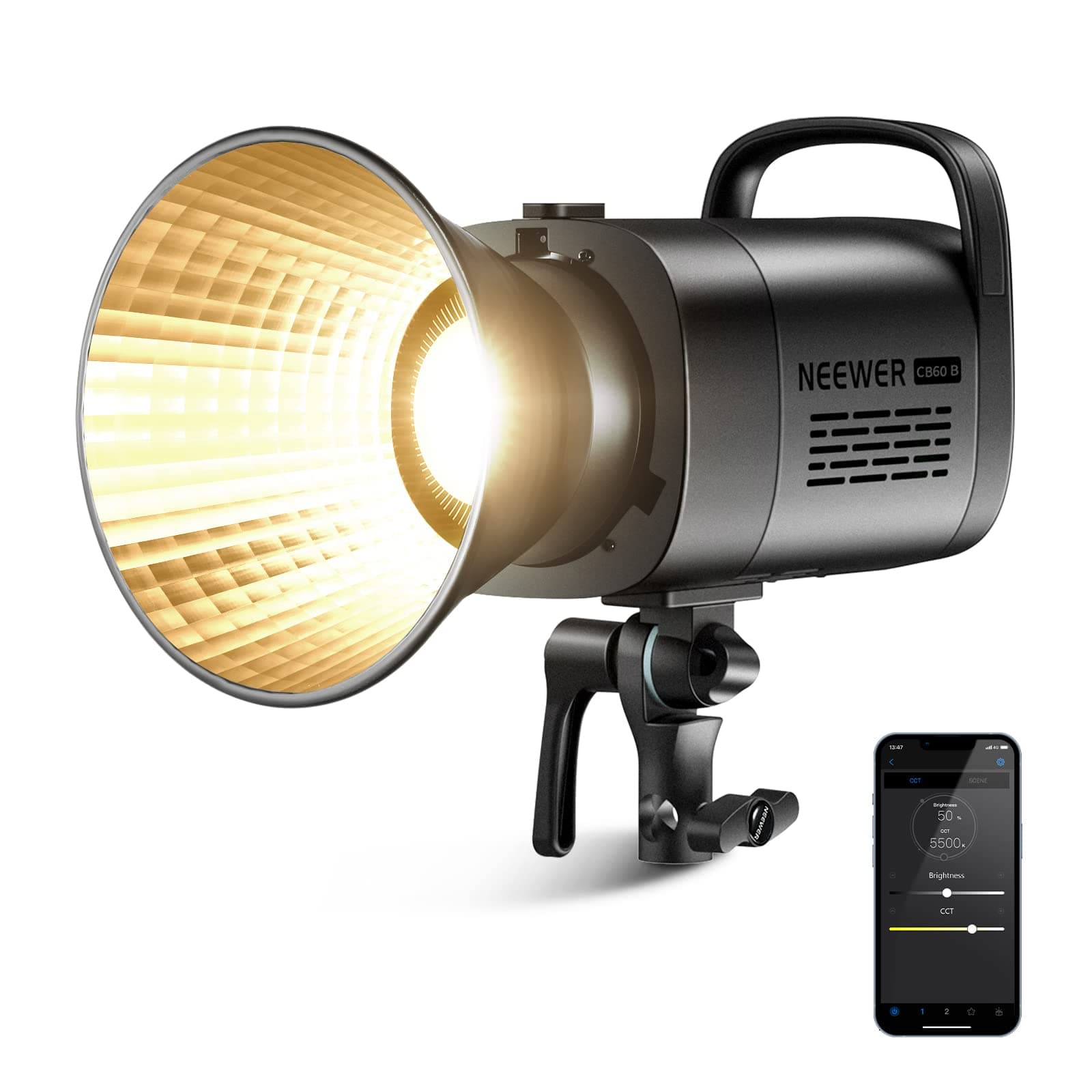 CB60B 70W LED Video Light with 2.4G/APP Control