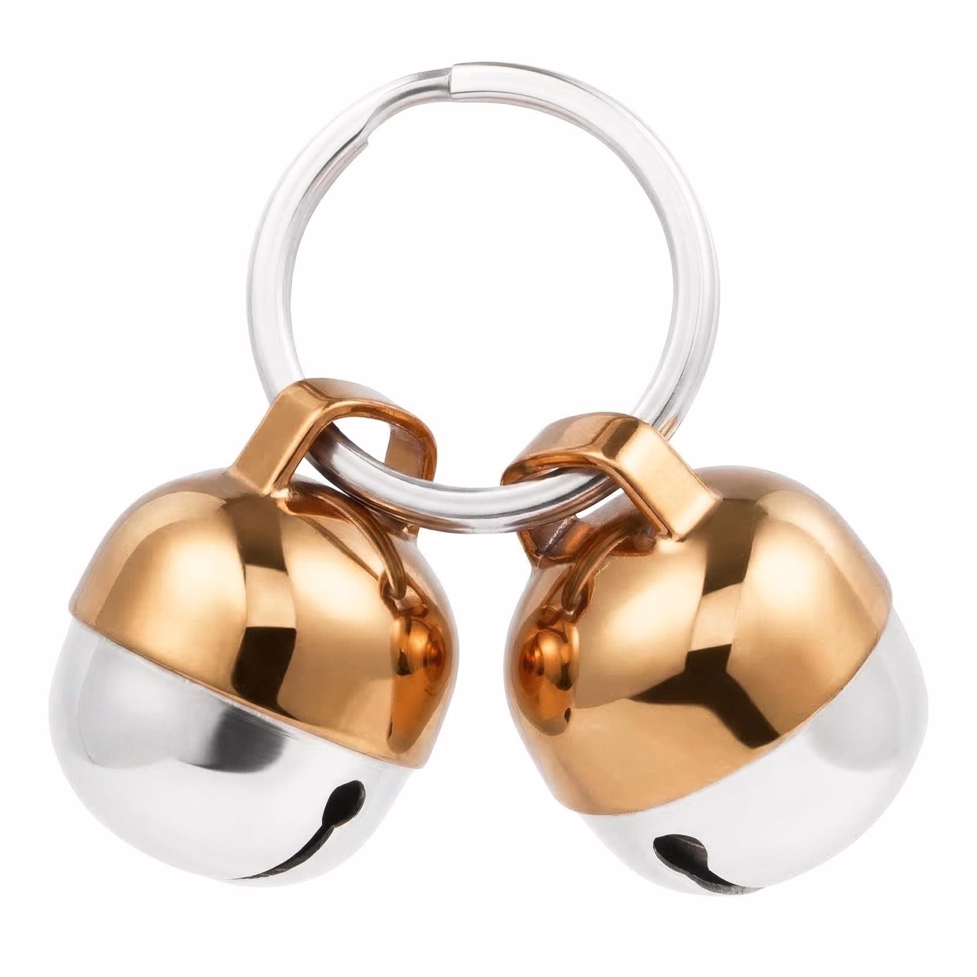 2 Extra Loud Cat & Dog Bells | Pet Tracker | Save Birds & Wildlife | Luxury Handmade Copper (Small)