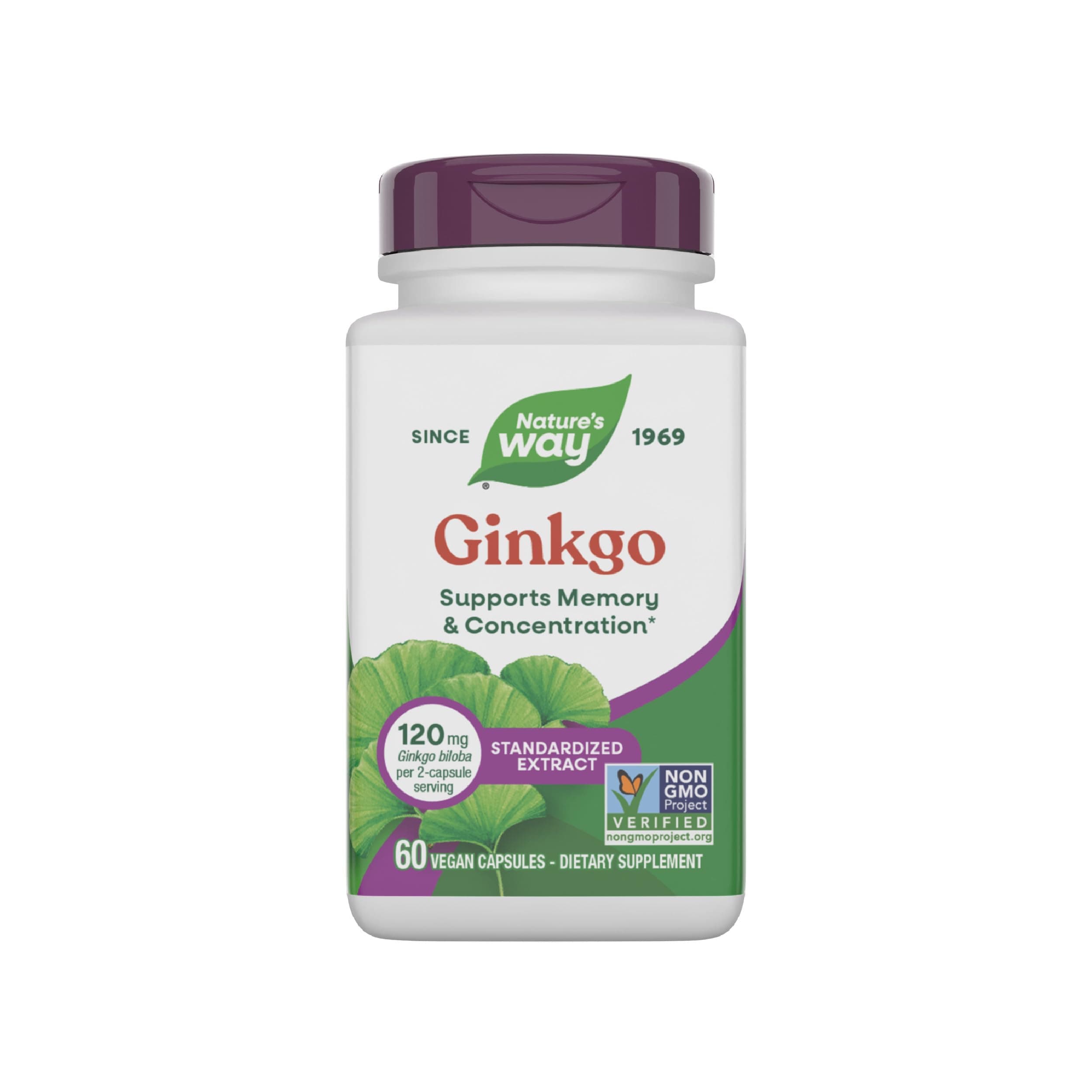Ginkgo, 60 Vegan Capsules