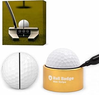 360 Degree Golf Ball Line Marker Kit with Golf Bag Attachment, Golf Ball Alignment Marker Tool, Golf Ball Alignment Marker,