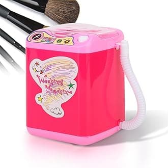 Mini Washing Machine, Mini Portable Simulation Washing Machine for Make up Brushes with Dehydration Function - Quick Cleaning & Quick Drying Washing Machine