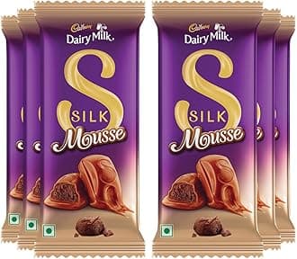 Cadbury Dairy Milk Silk Mousse Chocolate Bars, 48.5 g (Pack of 6)