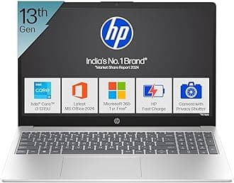 15, 13th Gen Intel Core i3-1315U Laptop (8GB DDR4,512GB SSD) Anti-Glare, Micro-Edge,15.6''/39.6cm, FHD, Win11,M365 Basic(1yr),Office Home24, Silver,1.59kg, FHD Camera w/Privacy Shutter, fd0569TU