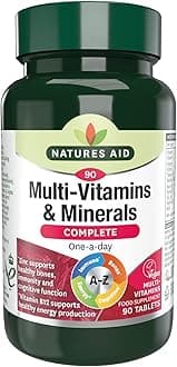 Multi-Vitamins and Minerals Complete | 90 Tablets | One-a-Day A-Z | Zinc Supports Cognitive Function, Healthy Bones, Immunity, and Vitamin B12 Supports Healthy Energy Production