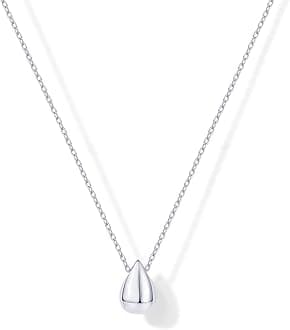PAVOI 14K Gold Plated Dainty Pear Pendant Necklace for Women | Tear Pendant Necklaces