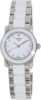 Tissot Women's White Dial Color Metal & Ceramic Band Watch - T064.210.22.011.00