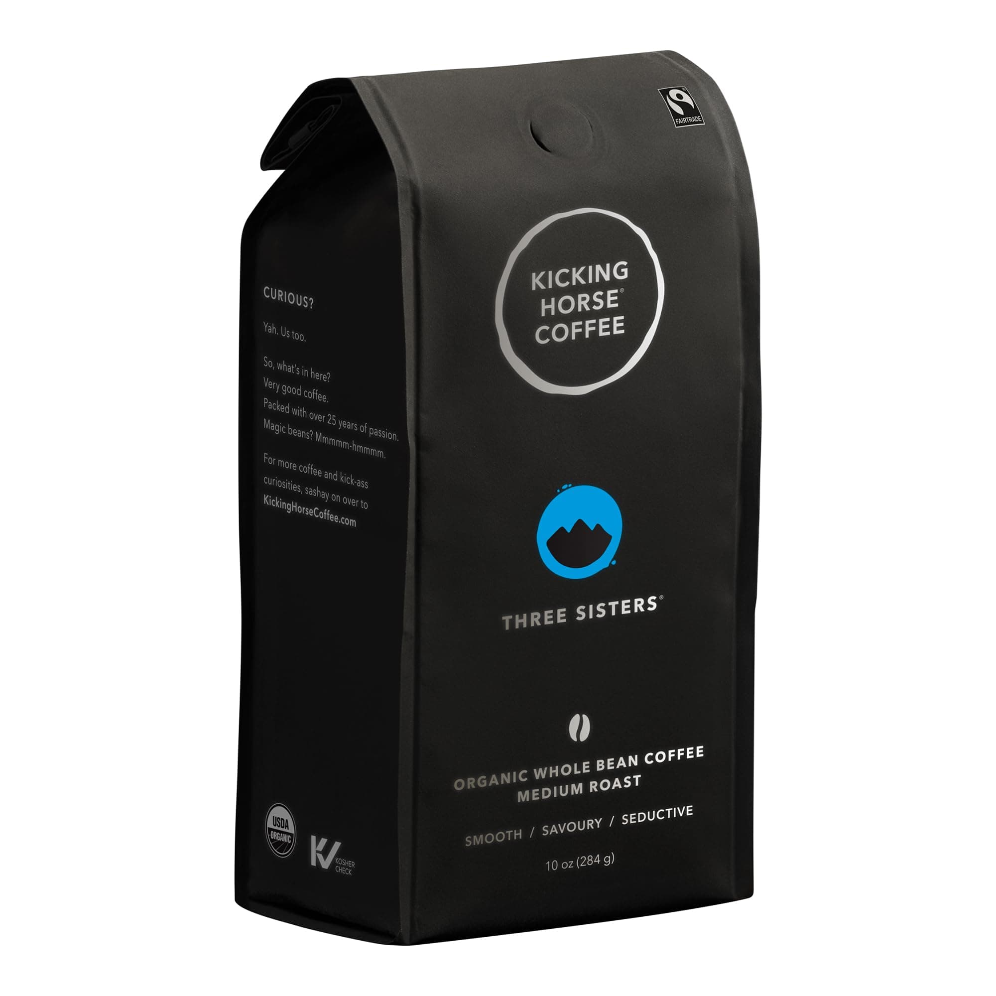 Three Sisters, Medium Roast, Whole Bean, 10 oz
