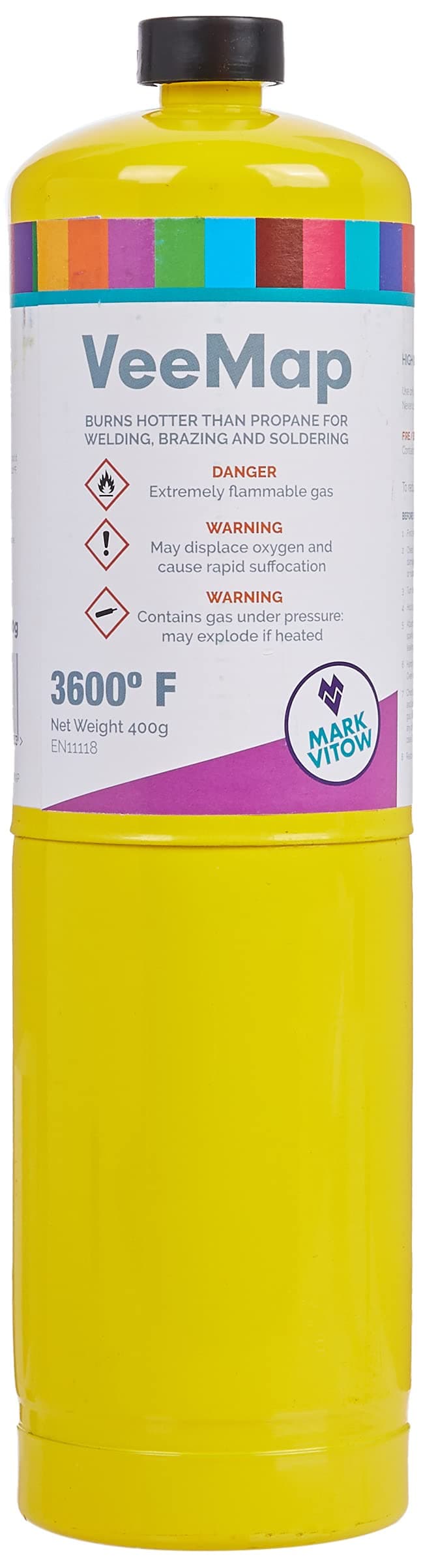 MAPP Map Gas Plus Cylinder, Yellow, 453 g