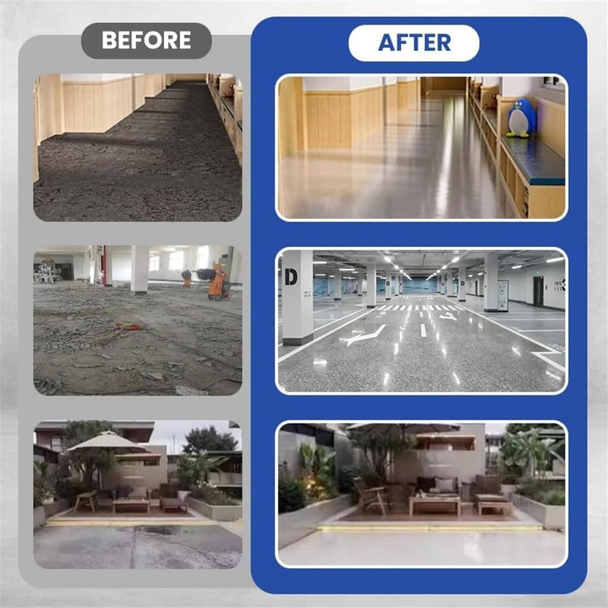 Generic High-Gloss Marble Effect Epoxy Floor Paint, 10KG, Waterproof, Quick-Dry, Non-Slip, Wear-Resistant, Self-Leveling, Concrete, Tiles, Marble, Indoor/Outdoor