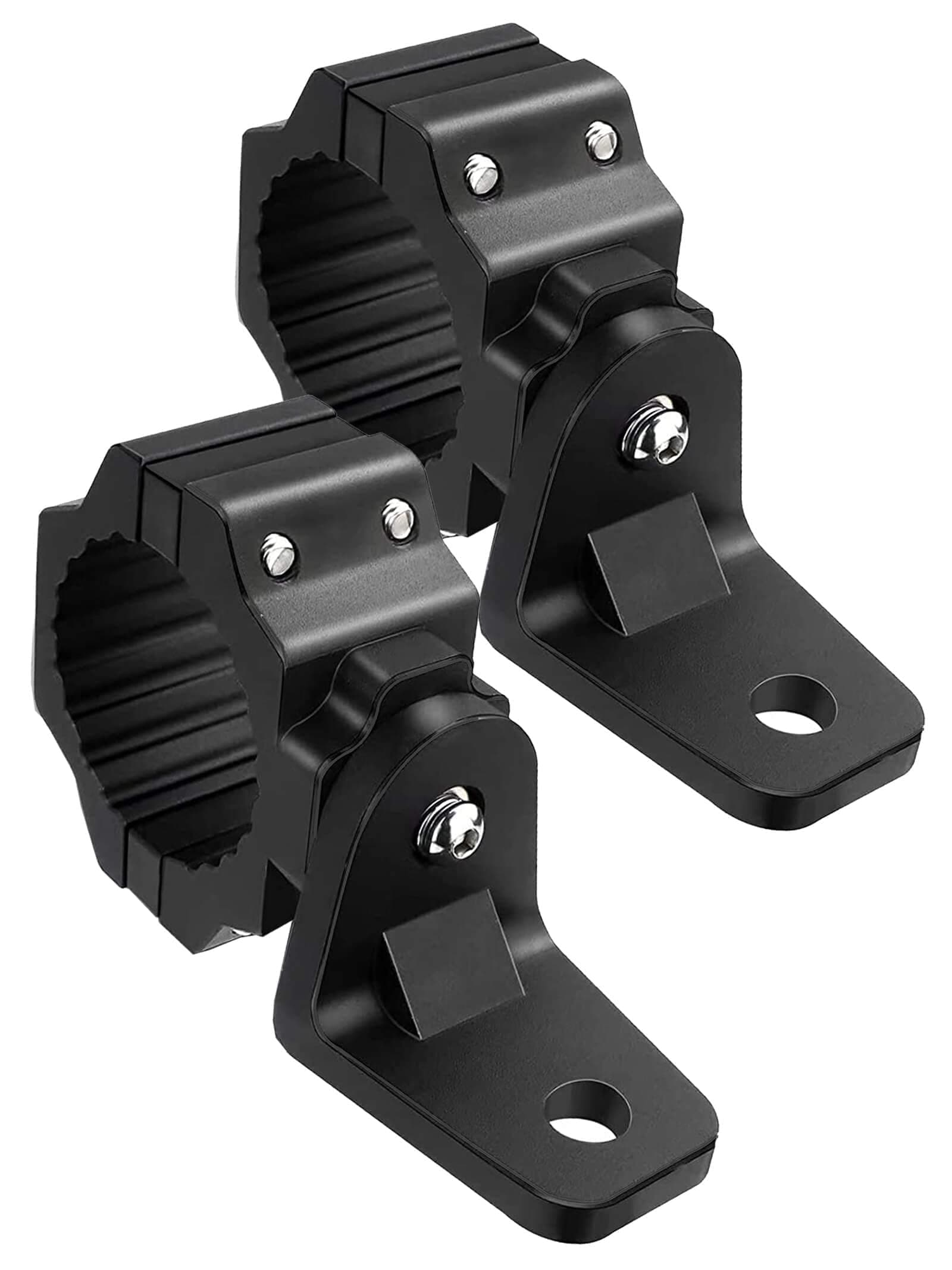 Zidiyoruo Utv Whip Mount, 2Pcs Antenna Mounts, Off-Road Flag Pole Bracket For Mounting And Light, Aluminium Alloy, 360° Rotating Hole Adjustable To All Sxs 1.75" 2" Roll Cage