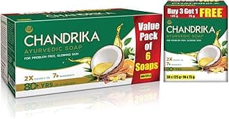 Ayurvedic Handmade Soap, 125g (Pack Of 6) & Ayurvedic Handmade Soap, 125g (Pack Of 3) With Free 75g
