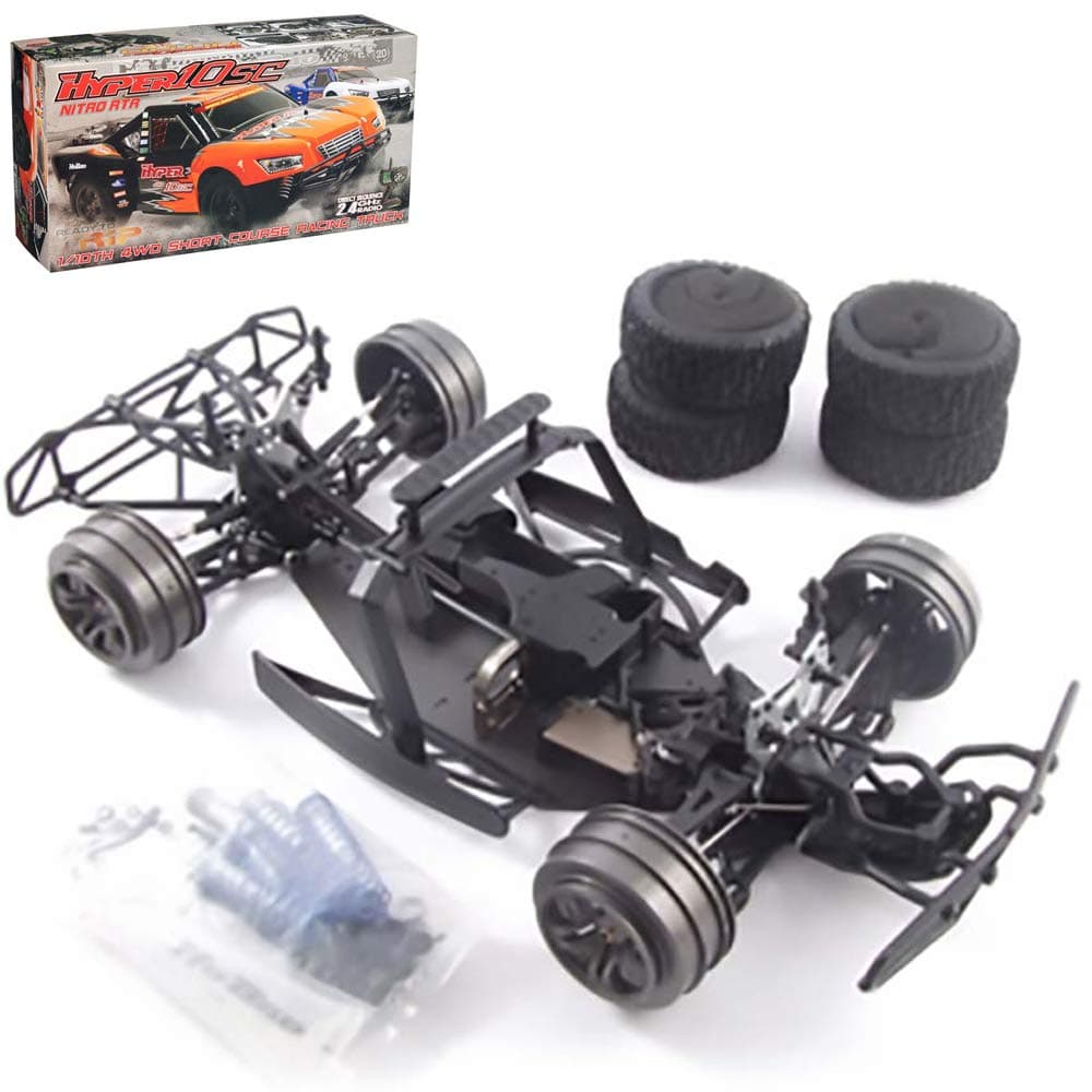 HB10SC-E Hyper 10 Sc Short Course Ep Rolling Chassis Kit RC Vehicle, Clear