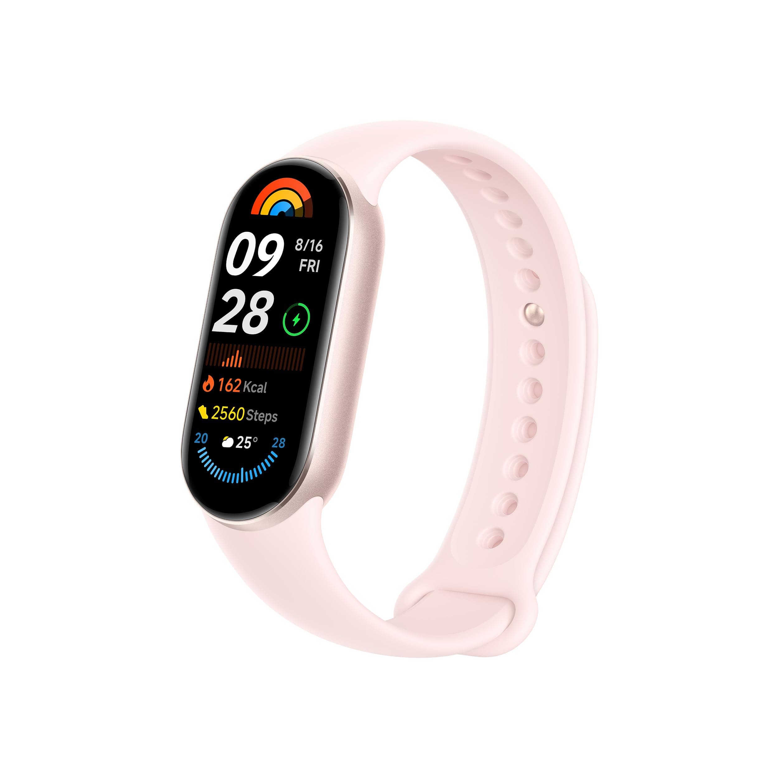 Smart Band 9 Global Version (2024) 1.62" Amoled Display | 233 mAh Battery | up to 21 Days of Battery Life | Over 150 Workout Modes | BT 5.4 | 50M Water Resistant - Mystic Rose